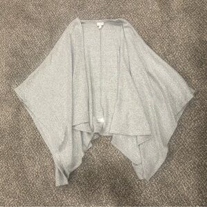 ISABEL MATERNITY - Draped Shawl/Wrap w/Armholes - OS - Nursing Gray Jacket Cover